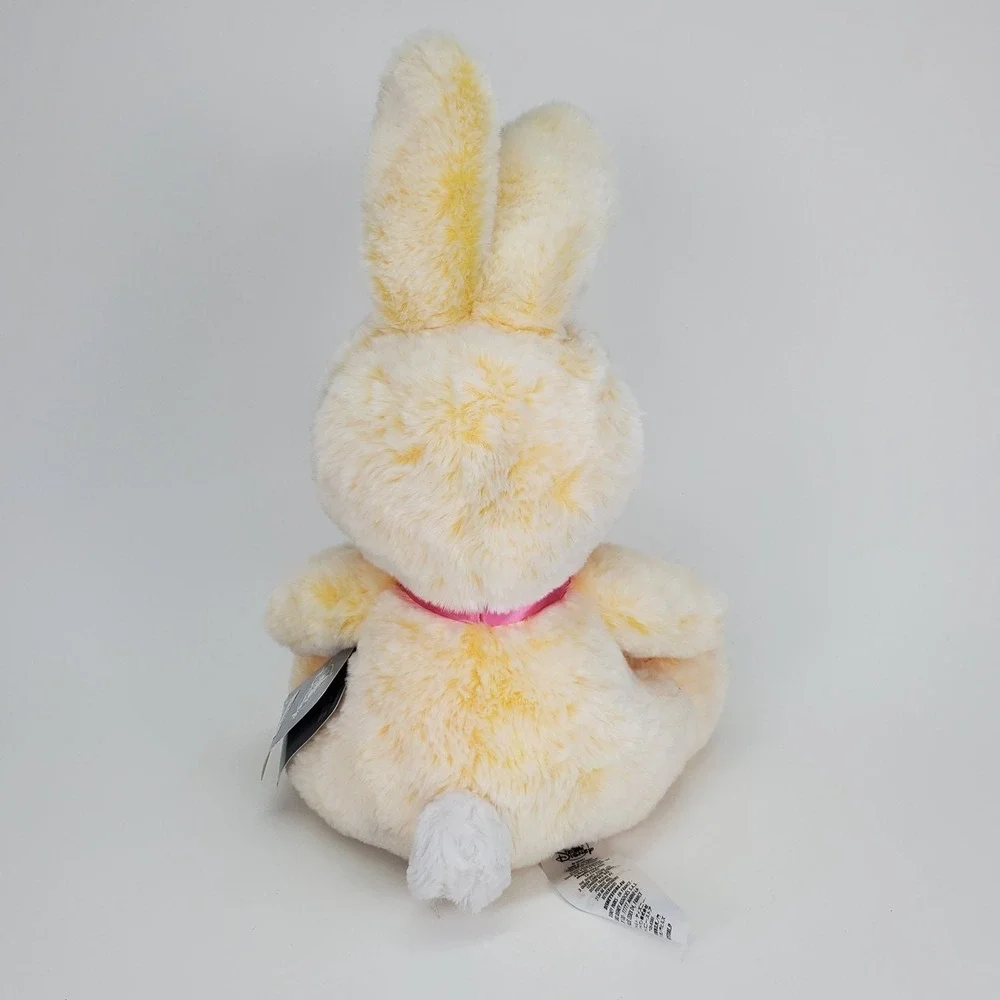 Disney Store 2021 Stitch Easter Bunny Plush Yellow Costume Pink Bow 15 Inch‎ NWT